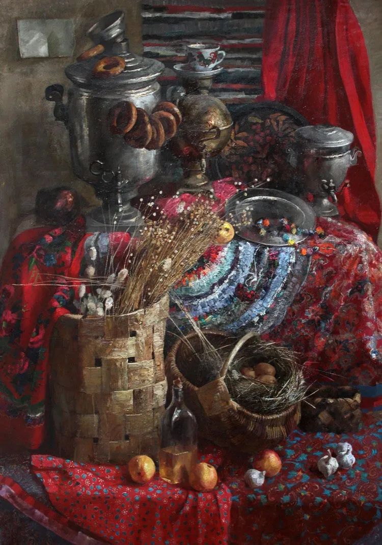 人物油画，俄罗斯画家​娜塔莎·米拉舍维奇作品