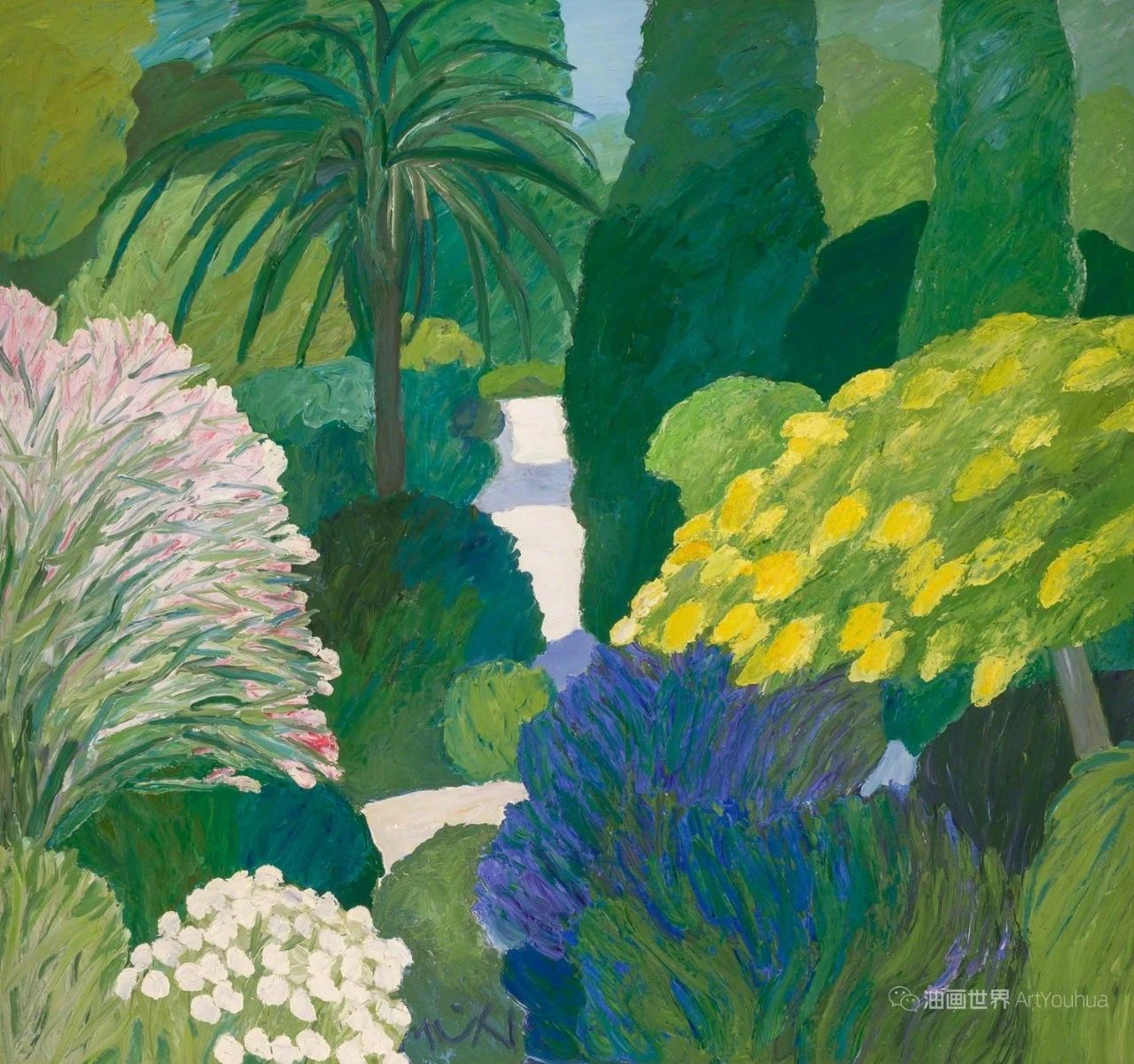 法国画家 罗杰·穆尔 油画美丽欣赏：色彩轻盈的法国景观。