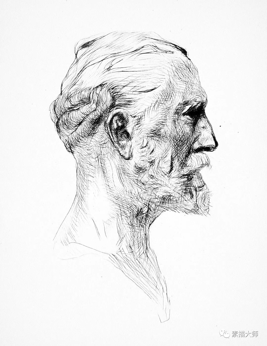 雕塑大师，罗丹素描手稿