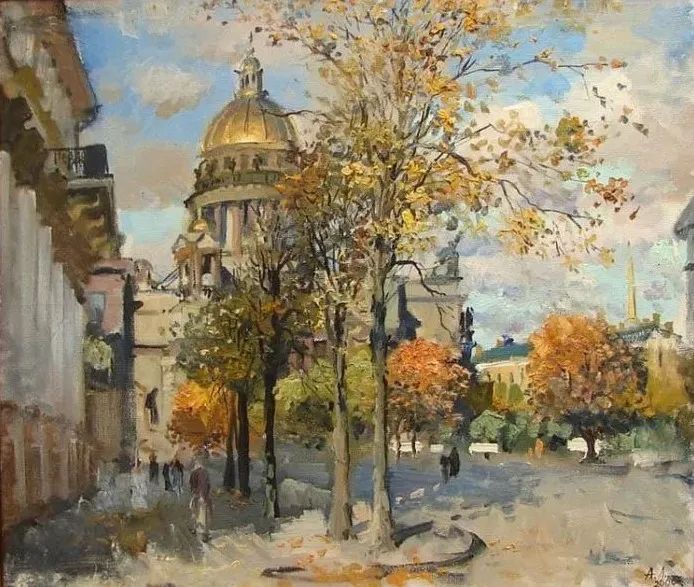 乌克兰画家卢卡什的秋天景色，一个字美！