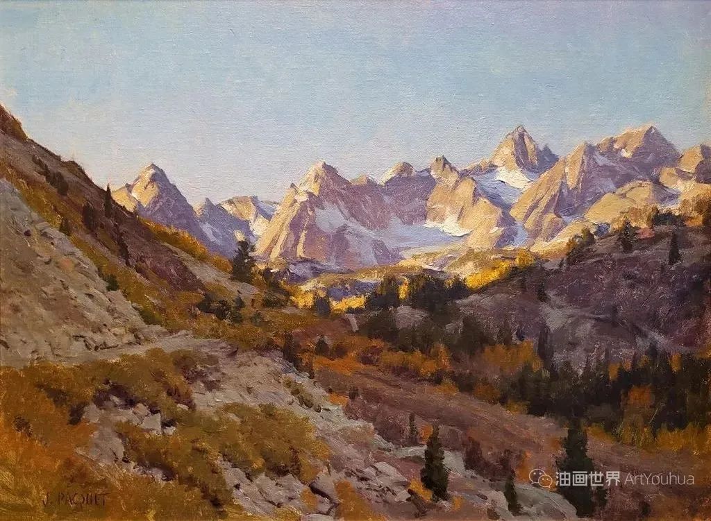 迷人的油画风景，美国画家约瑟夫·帕奎特作品！