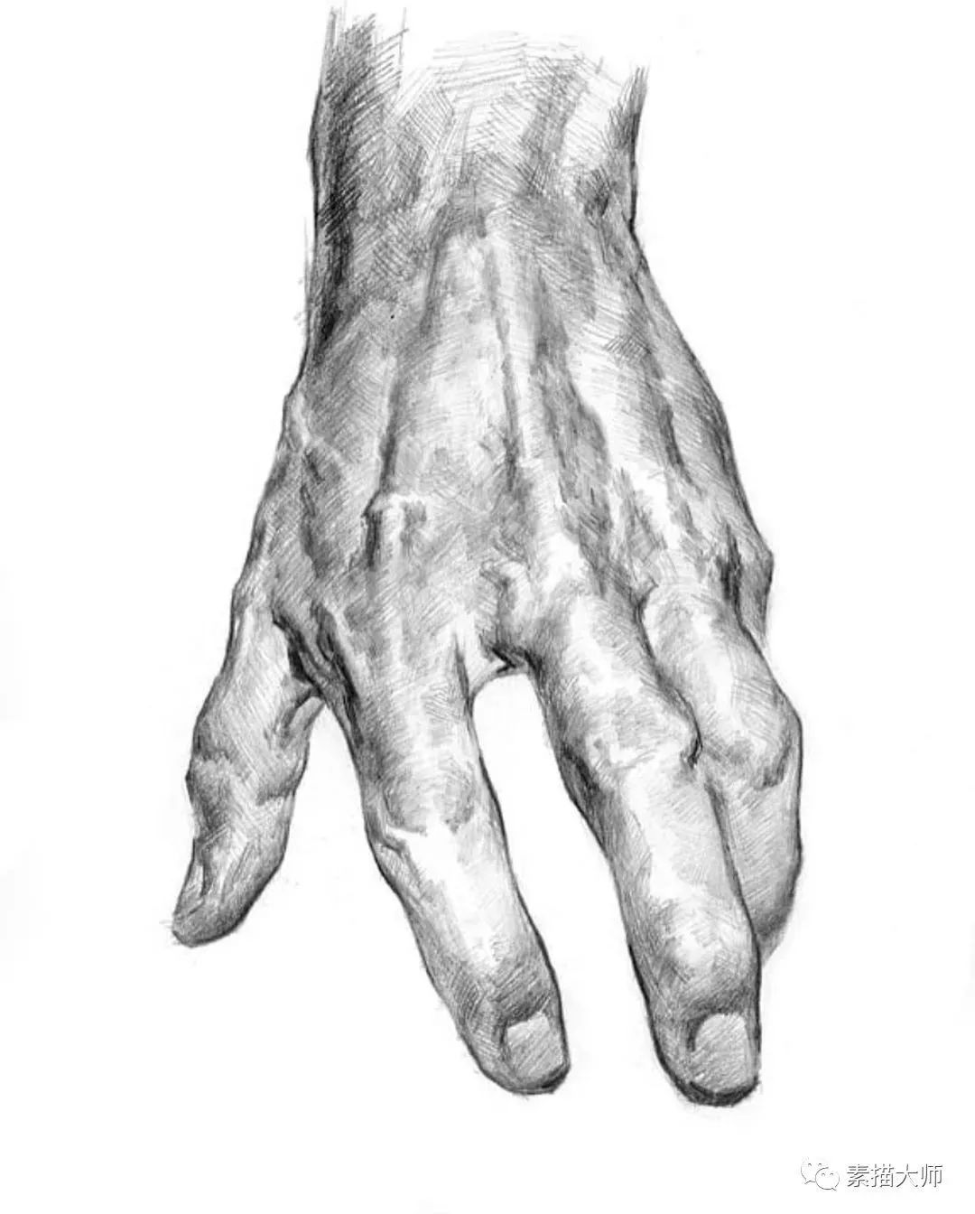 美国画家马特·史密斯，手、眼、耳朵等素描