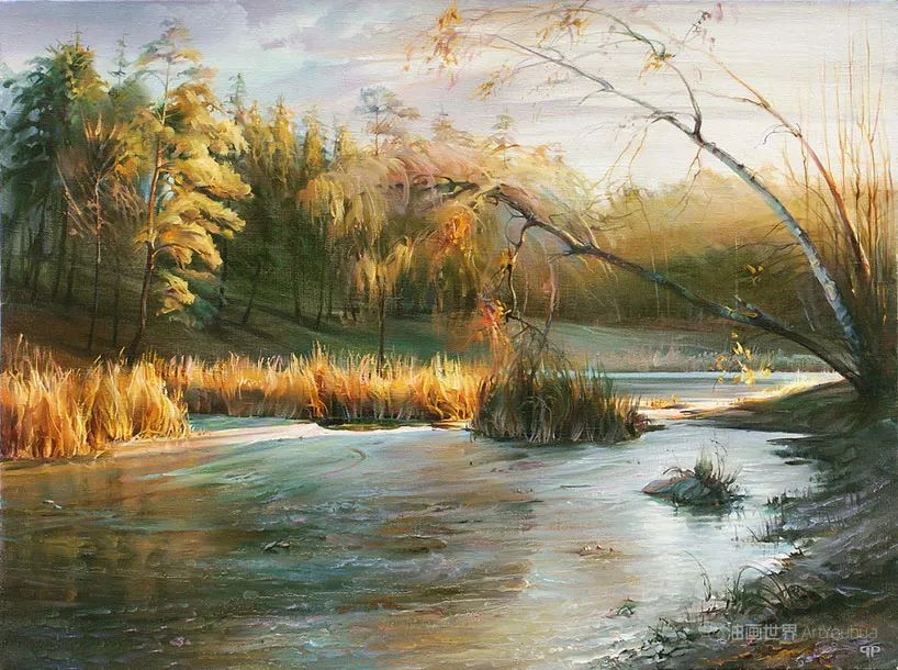 细腻的俄罗斯风景油画，真的太美了！