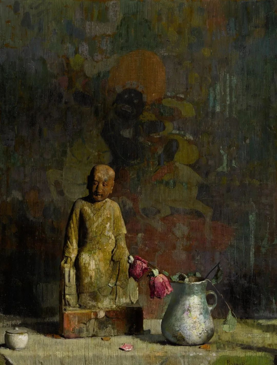 普什曼的中国神像画，有着惊人的美感和神秘情调！