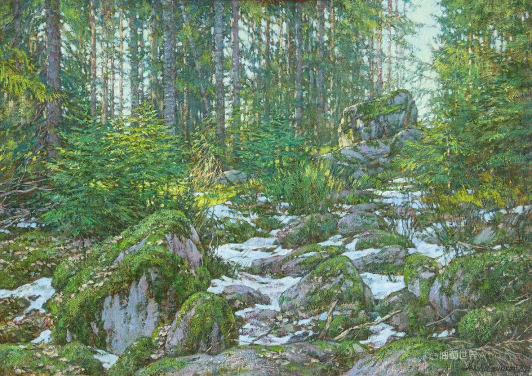 俄罗斯学院派风景油画，安东·奥夫谢尼科夫作品