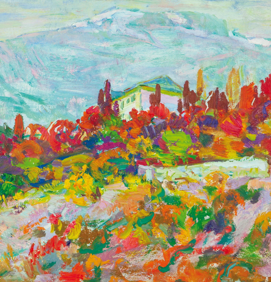 用色大胆的风景和静物油画，瓦西里·切戈达尔作品！
