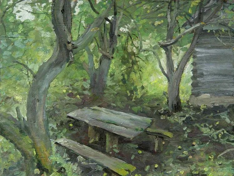 俄罗斯乡村风景油画，基里尔·达索克作品！