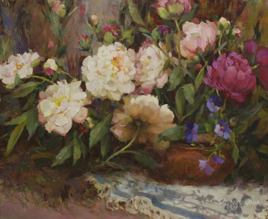 美国优秀女画家，卡罗尔·阿诺德油画欣赏