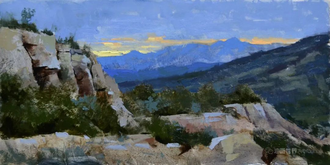 风景油画，美国画家马克·安德森作品