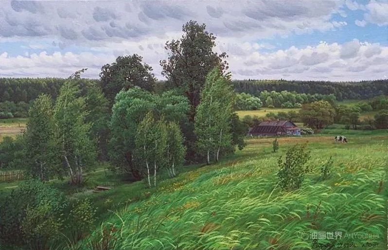 四季风景油画，俄罗斯画家​亚历山大·佐留科夫！