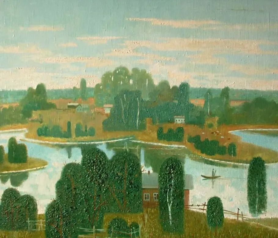 洛巴诺娃画作中的季节、静物和田园风光