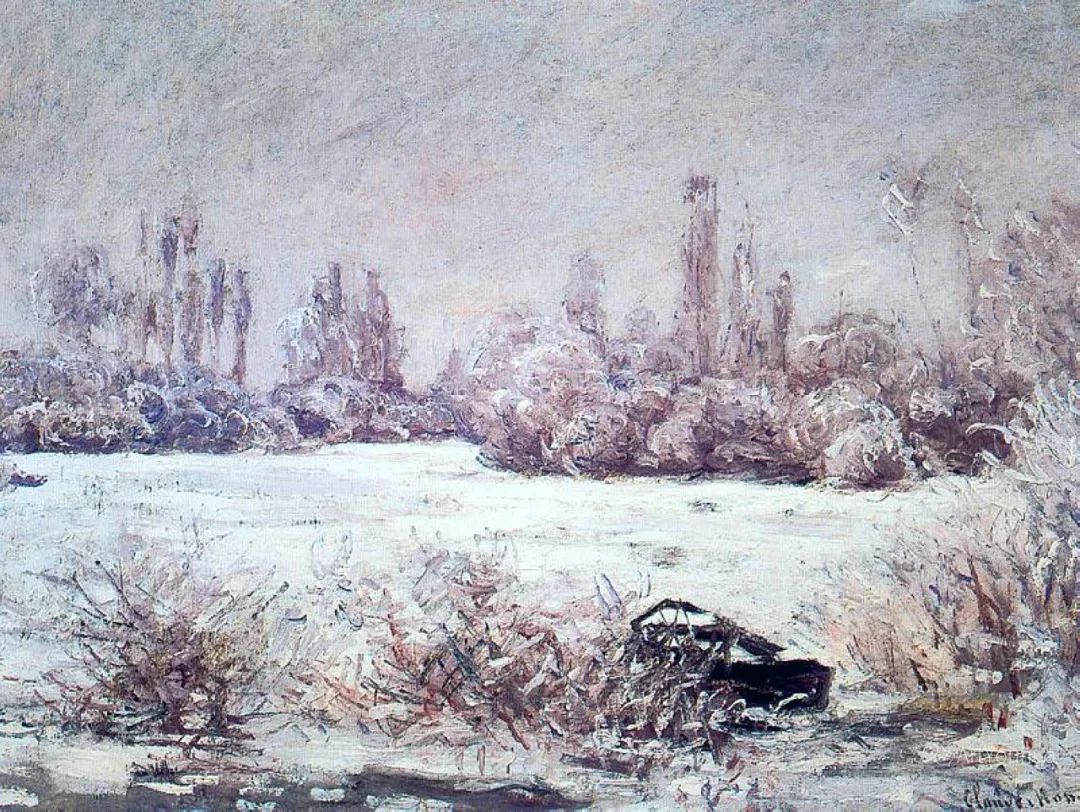 莫奈的冰雪之美，冬景作品 86幅！